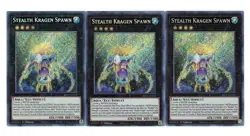 Yugioh- 3X Stealth Kragen Spawn - Secret Rare - 1st Edition - BROL-EN031 - NM - Image 1