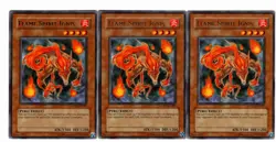 Yugioh- 3X Flame Spirit Ignis - Rare - Unlimited - LODT-EN087 - Near Mint - Image 1