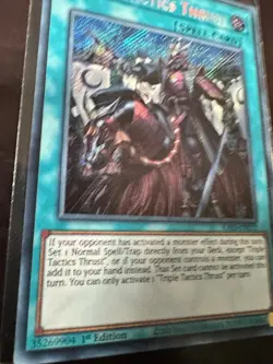 EU Print Yu-Gi-Oh! Triple Tactics Thrust Secret Rare RAO3 - Image 3