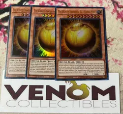 3x (M/NM) The Winged Dragon of Ra - Sphere Mode RA01-EN007 Ultra Rare 1st YuGiOh - Image 1