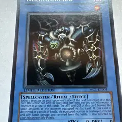 Yu-Gi-Oh! TCG Relinquished #MC1-EN003 Limited Edition Secret Rare Ritual - Image 3