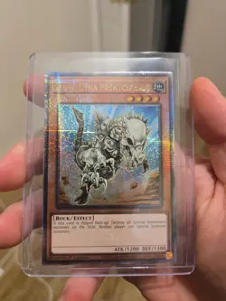YuGiOh! TCG Fossil Dyna Pachycephalo Quarter Century Secret Rare MINT Condition - Image 1