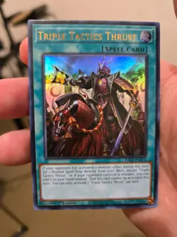 Triple Tactics Thrust Ultra Rare Yu Gi Oh TCG UR RA03-EN072 MINT Condition - Image 1
