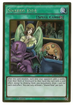 Shared Ride PGL3-EN084 Gold Rare Yu-gi-oh Card 1st Edition New - Image 2