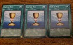 YUGIOH 3x Cup Of Ace LODT-EN050 1st Edition Yu-Gi-Oh! - Image 1