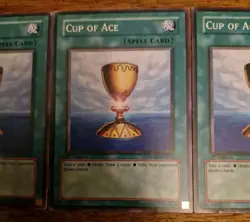 YUGIOH 3x Cup Of Ace LODT-EN050 1st Edition Yu-Gi-Oh! - Image 3