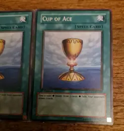 YUGIOH 3x Cup Of Ace LODT-EN050 1st Edition Yu-Gi-Oh! - Image 4
