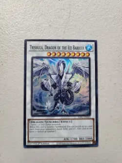 Trishula, Dragon of the Ice Barrier SDFC-EN045 1st Super Rare Yu-Gi-Oh! LP - Image 1