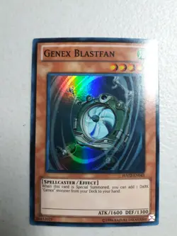 1x Yu-Gi-Oh! TCG Genex Blastfan HA02-EN043 Super Rare Unlimited Edition LP - Image 1