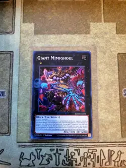 YUGIOH TCG GIANT MIMIGHOUL ROTA-EN093 SECRET 1ST EDITION - Image 1