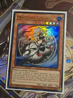Yu-Gi-Oh! TCG DRACOTAIL LUKIAS Ultra Rare JUSH-EN001 1st Edition - Image 1