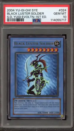 Yu-Gi-Oh! Black Luster Soldier Starter Deck Yugi Evo. 1st Edition SYE-024 PSA 10 - Image 1