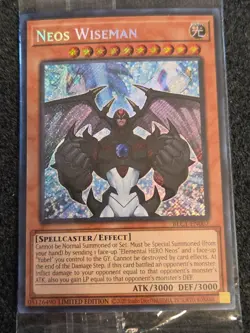 Neos Wiseman Limited Edition Secret Rare BLC1-EN007 Yu-Gi-Oh! - Image 1