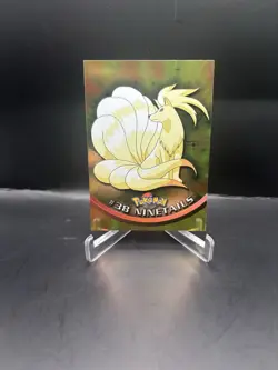 1998 Topps Black Logo Ninetails #38 Foil Holo Pokemon Card - Image 1