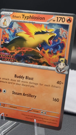 Ethan's Typhlosion 034/182 PreRelease Stamp DRI Destined Rivals Pokemon TCG NM - Image 2