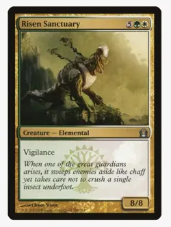 Risen Sanctuary #190 (RTR) Ravnica Magic Card With Protective Sleeve - Image 1