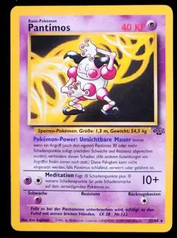 Vintage 1999 Pokemon Classic Jungle Set Mr. Mime / Pantimos (GERMAN) #22/64 Rare - Image 2