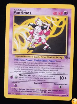 Vintage 1999 Pokemon Classic Jungle Set Mr. Mime / Pantimos (GERMAN) #22/64 Rare - Image 3