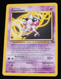 Vintage 1999 Pokemon Classic Jungle Set Mr. Mime / Pantimos (GERMAN) #22/64 Rare - Image 4