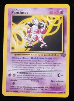 Vintage 1999 Pokemon Classic Jungle Set Mr. Mime / Pantimos (GERMAN) #22/64 Rare - Image 5