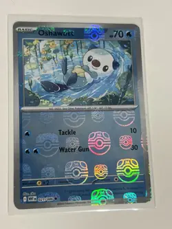Pokemon TCG White Flare Oshawott Masterball Reverse Holo 021/086 ENGLISH NM - Image 1