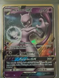 Mewtwo GX 31/68 - Hidden Fates - Full Art Holo Pokemon Card - Near Mint (NM) - Image 2