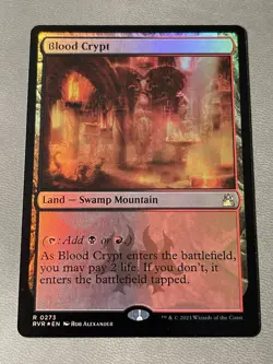MTG 1x FOIL Blood Crypt # 273 Ravnica Remastered Magic the Gathering Card x1 NM - Image 1