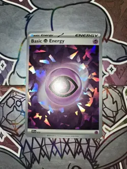 BASIC PSYCHIC ENERGY 013 STELLAR CROWN POKEMON CRACKED ICE FOIL NM TCG - Image 1