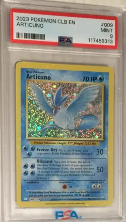 2023 Pokemon Trading Card Game Classic Collection PSA 9 Articuno Holo #009 CLB - Image 1