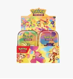 Pokemon Scarlet & Violet 151 Set Of 10 Mini Tins w/Display Box - Factory Sealed - Image 1