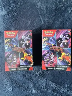 2 pack-Pokemon Tcg Destined Rivals Booster Bundle Factory Sealed 6 Packs - Image 1
