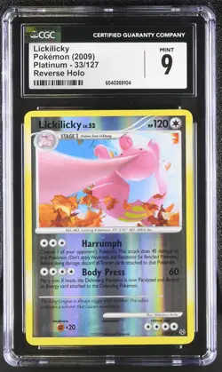 CGC 9 MINT Lickilicky 2009 Platinum 33/127 Reverse Holo Pokemon Card psa - Image 1