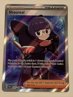 Pokemon TCG Card Shauntal 243/182 S&V Paradox Rift Ultra Rare Full Art Holo NM - Image 1