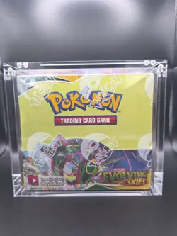Pokemon TCG Evolving Skies Booster Box 36 Packs Factory Sealed with Acrylic Case - Image 1