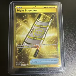 Pokemon TCG Night Stretcher Trainer Surging Sparks Hyper Rare Holo Card 251/191 - Image 1