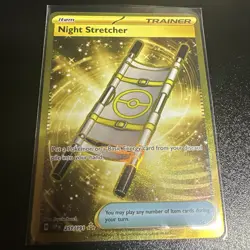 Pokemon TCG Night Stretcher Trainer Surging Sparks Hyper Rare Holo Card 251/191 - Image 3