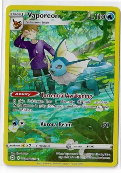 Vaporeon - TG02/TG30 - Pokemon Brilliant Stars Sword & Shield Holo Rare Card NM - Image 1
