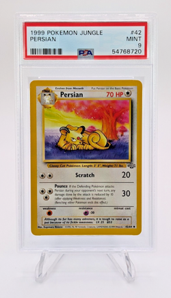 Persian 1999 Pokemon Jungle #42 Unlimited PSA 9 Graded Card - Image 1