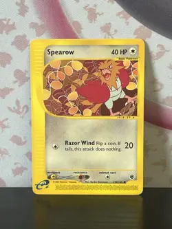 Pokemon TCG Spearow 130/165 Expedition Base Set Regular Vintage Card 2002 LP - Image 1