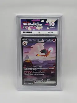 ACE 10 Charizard EX 199/165 S&V 151 SIR Holo Pokemon Card - Gem Mint - Image 1