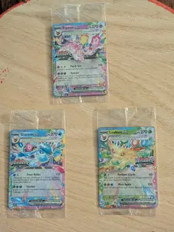 Prismatic Evolutions Stamped EX Promo Cards Lot Of 3! [SEALED] - Image 1