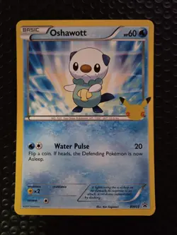 TCG Pokemon Oshawott BW03 Promo 25th Anniversary Celebrations Jumbo Card - Image 1