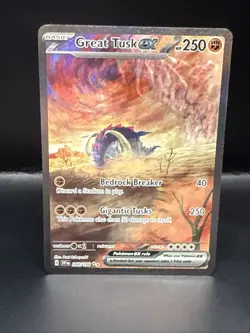 Pokemon Card Great Tusk ex 246/198 Scarlet & Violet Special Illustration Rare NM - Image 1