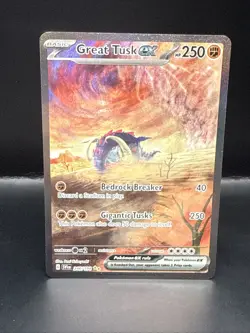 Pokemon Card Great Tusk ex 246/198 Scarlet & Violet Special Illustration Rare NM - Image 2