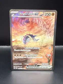 Pokemon Card Great Tusk ex 246/198 Scarlet & Violet Special Illustration Rare NM - Image 3