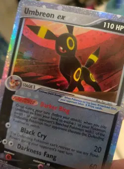 "Custom-Made"High Quality,Holo,Umbreon Ex Unseen Forces"Display-card" - Image 5