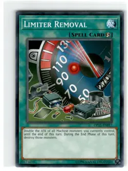 Yu-Gi-Oh! Limiter Removal Common OP11-EN017 LP Unlimited - Image 1