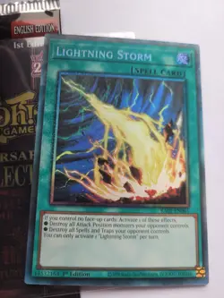 Lightning Storm RA01-EN061 Collector's Rare 1st Edition Yugioh Rarity Col 1 - Image 1