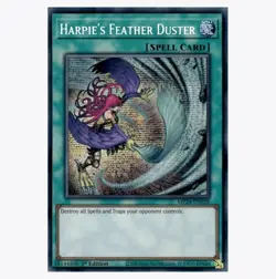 Harpie’s Feather Duster Alt Art MP24-EN058 Prismatic Secret Rare NM Yugioh - Image 1
