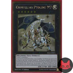Yugioh Constellar Ptolemy M7 PGL3-EN071 Gold Rare 1st Edition NM - Image 1